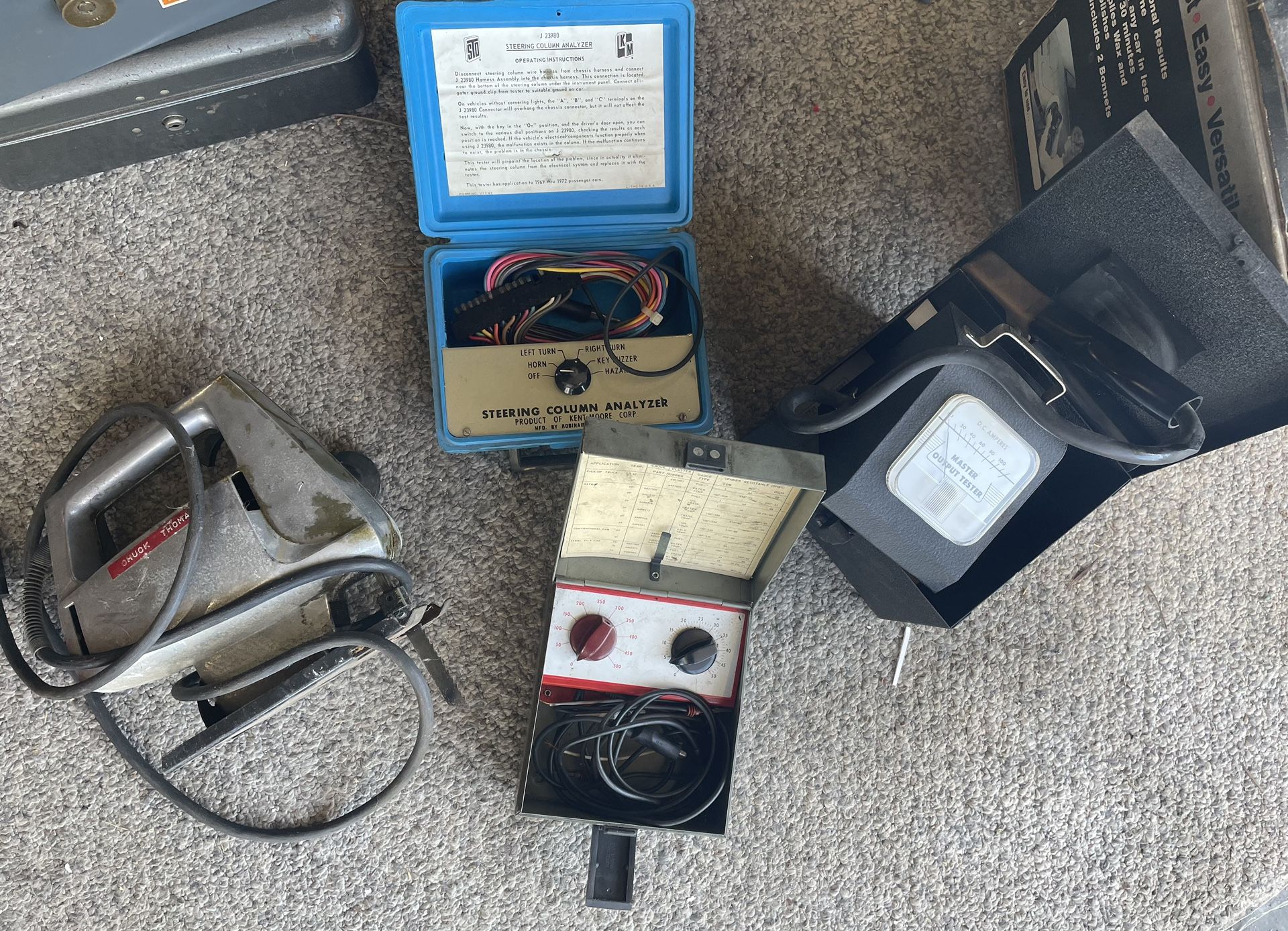 Vintage Automotive Testing Equipment & Jigsaw