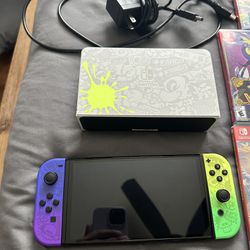 Nintendo Switch OLED Splatoon 3 Japanese Special Edition + Games