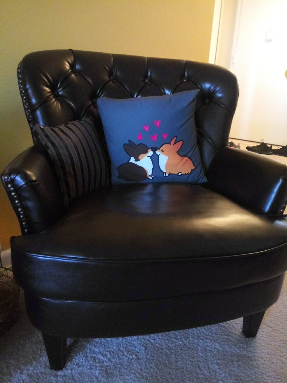 Chocolate Brown leather chair