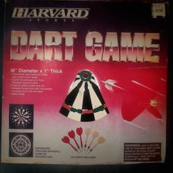 Harvard Sport 18” Bristle Dart Board – Heavy Duty, Reversible, Like New!