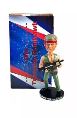 Donald Trump Rambo Statue Figure