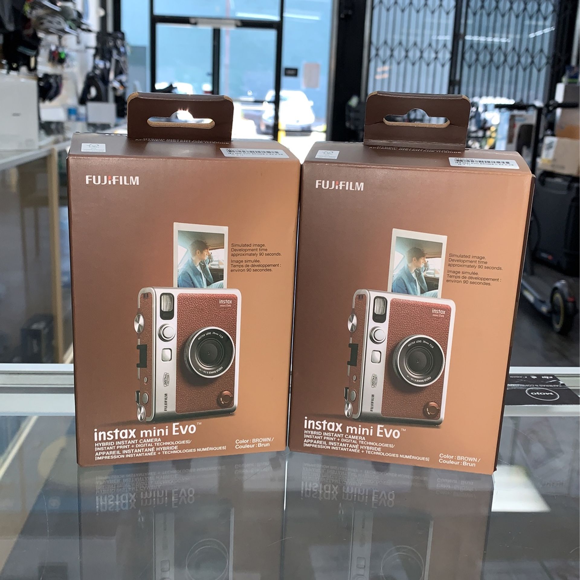 Fujifilm Instax Mini Evo Hybrid Instant Camera Brown. **Financing Available**