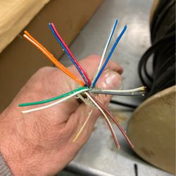 Six pair number 22 wire direct bury phone Cable