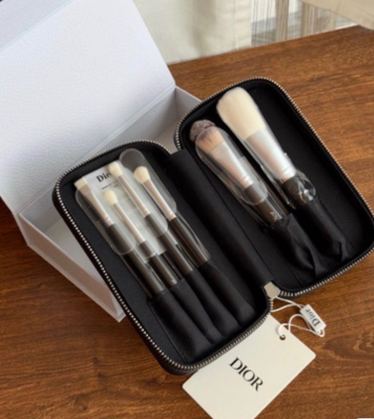 Dior Makeup Brushes Set With Leather Case AMAZING Brochas De Maquillaje Dior Regalos Mujer