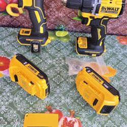 DEWALT 20-VOLT MAX LITHIUM ION BRUSHLESS CORDLESS  DRILL DRIVER AND 3-SPEED IMPACT DRIVER  WITH  (2)-2.0AH BATTERIES 