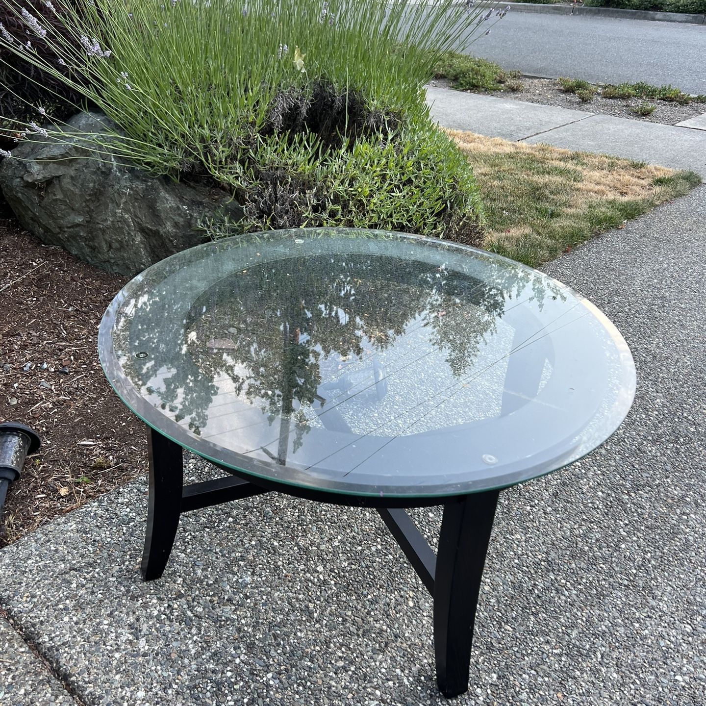 Glass Coffee Table  - Like New 