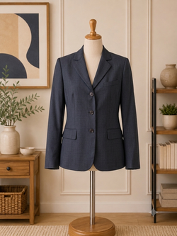 Kasper Women’s Navy Blue Tailored Blazer (Size 6)