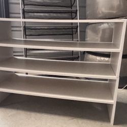 White Stackable Shoe Racks – Ready to Go
