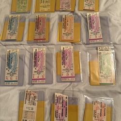 Ticket Stubs from Cleveland Browns games from 50’s and 60’s w/ Jim Brown 