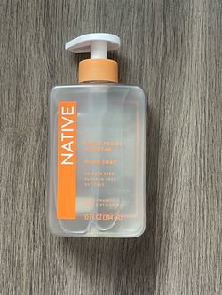 New! Native Sweet Peach & Nectar Hand Soap $5 Each