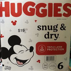 Huggies Snuggle Dry Size 6 