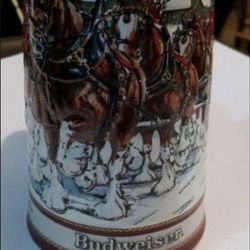 1989 Budweiser Christmas Mug