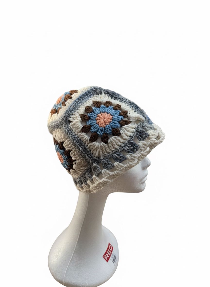 Street Trend Floral Bucket Hat, Casual Trendy Knitted Hat, Fashionable Hat for All Seasons