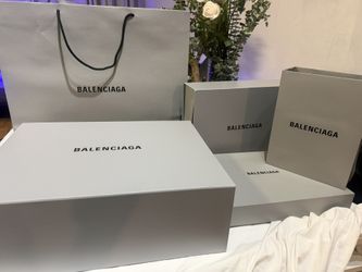Empty Balenciaga Boxes And Bags