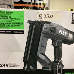 FLEX 24V Brushless 18ga Brad Nailer (Tool-Only) $220