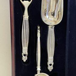Wallace 3 pc Silver Plated Bar Set with Presentation Box