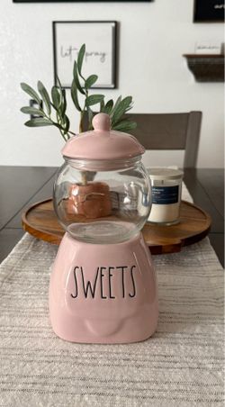 Rae Dunn Sweets in Pink Candy Canister