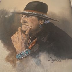 “American Indian” Oil Painting