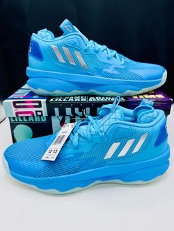 Adidas Dame 8 Young Dolla Size 12 Signal Cyan Basketball Shoes GY6465 New!!