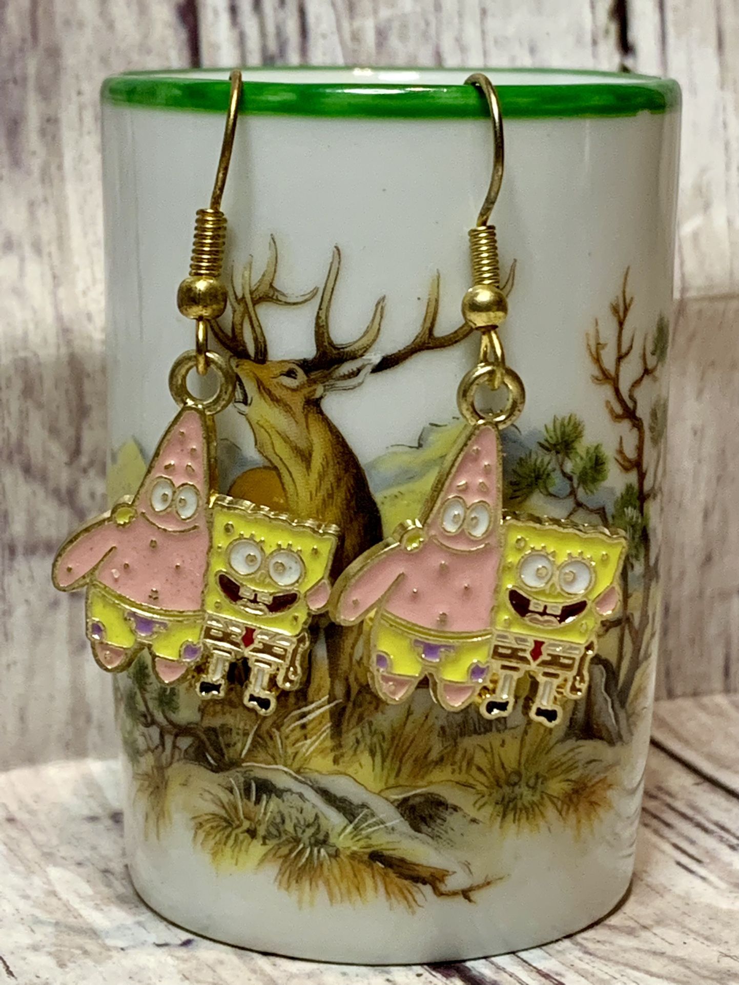 SpongeBob Cartoon Character Hook Earrings