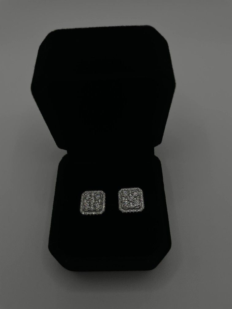 3-Carat Moissanite Earrings in 925 Sterling Silver