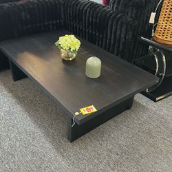 Black Wood Coffee Table 