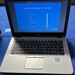 Hp 12.5” Elitebook Laptop Windows 10