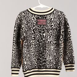 Burberry Kids Sweater – Icon Check & Animal Print