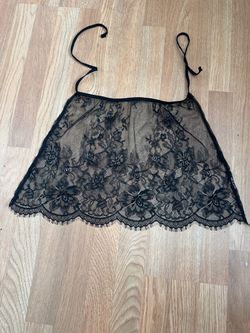 Black Lace Sheer Apron