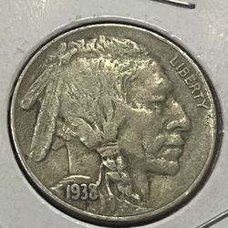 Buffalo nickel 1938 D