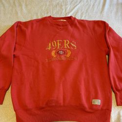 SF 49ers Size Large San Francisco Logo 7 Vintage Crewneck Sweatshirt Men