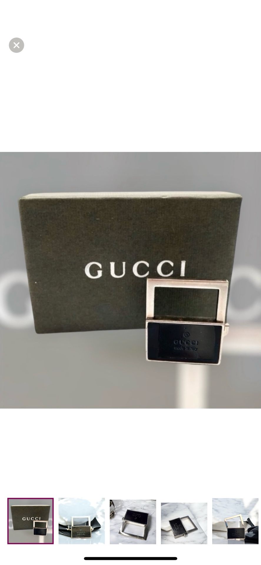 Authentic Gucci pristine condition Vintage Lock Keychain
