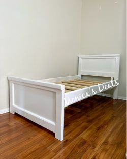 Twin Solid Wood Bed Frame $300