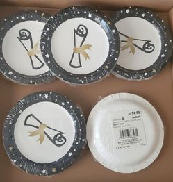 Graduation mini desert plates