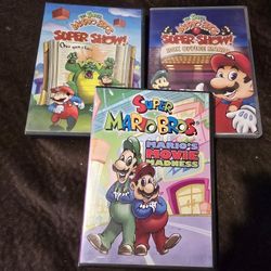 3 Super Mario Bros DVDs