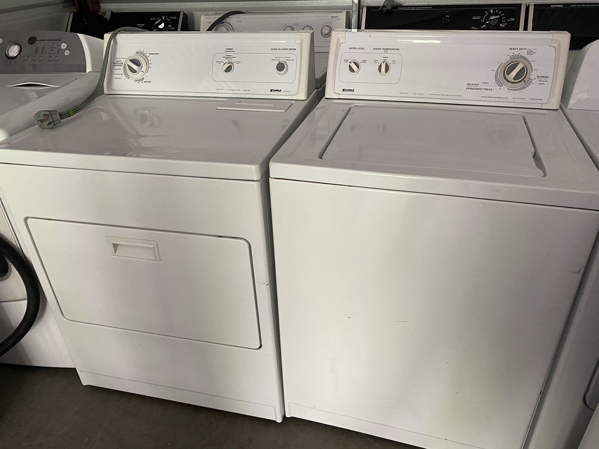 Kenmore washer and dryer set