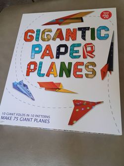 Gigantic Paper Planes Folding Kit ✈️- Open Box (Never Used)