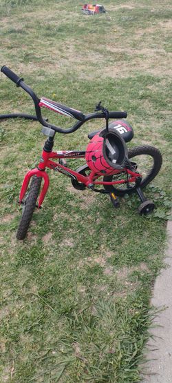 Bike and helmet