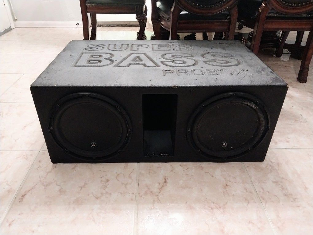 12s Jl Audio W3 Competition Subwoofers In Super Bass Probox 250 for