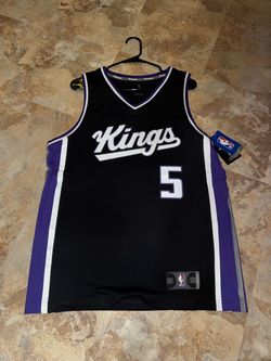 Sacramento Kings De'Aaron Fox #5 NBA Jersey Black