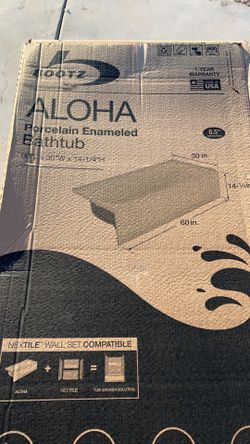 Bootz Industries Aloha Porcelain Enameled Bathtub 