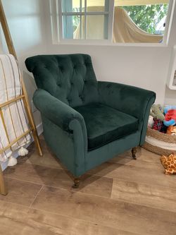 Green Velvet Chair