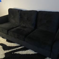 Black velvet Sofa 