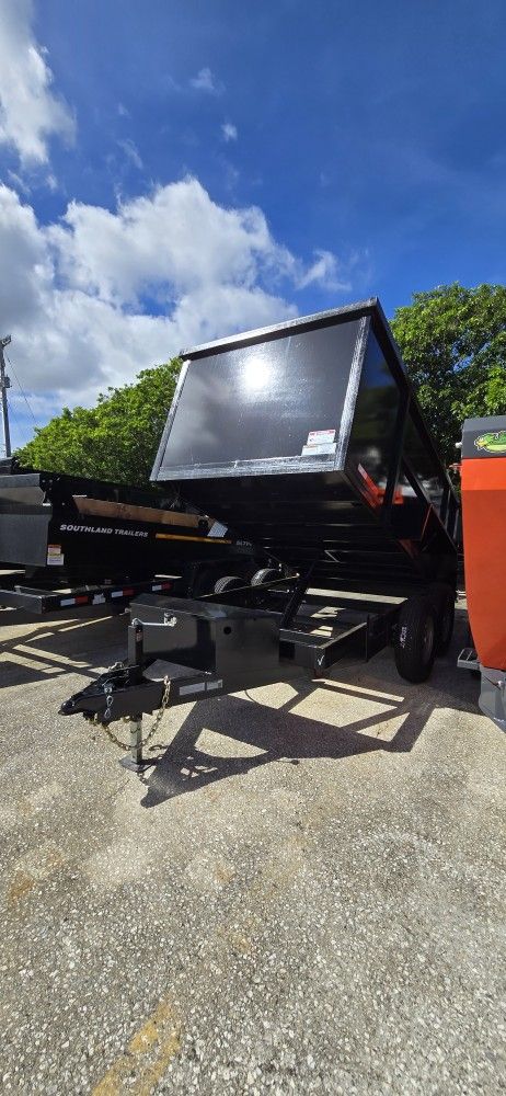 6x12 Dump Trailer With 4ft Walls