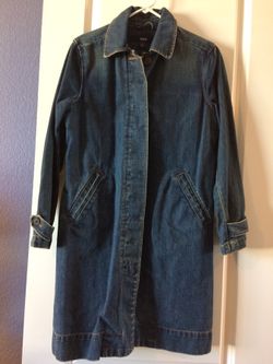 Women’s long denim jacket