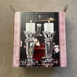 Fifth Ave Crystal Candleholders