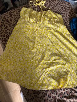 Yellow flower dress
