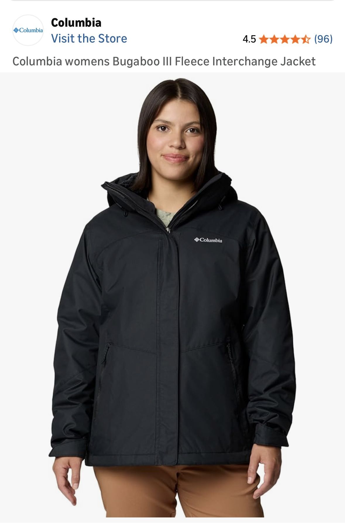 Columbia womens Bugaboo III Fleece Interchange Jacket