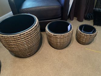 Never Used 3 Piece Planter Set