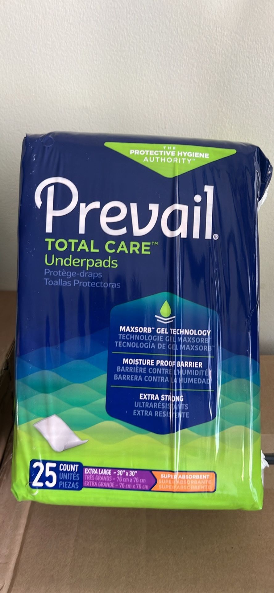 Prevail Total Care Underpads